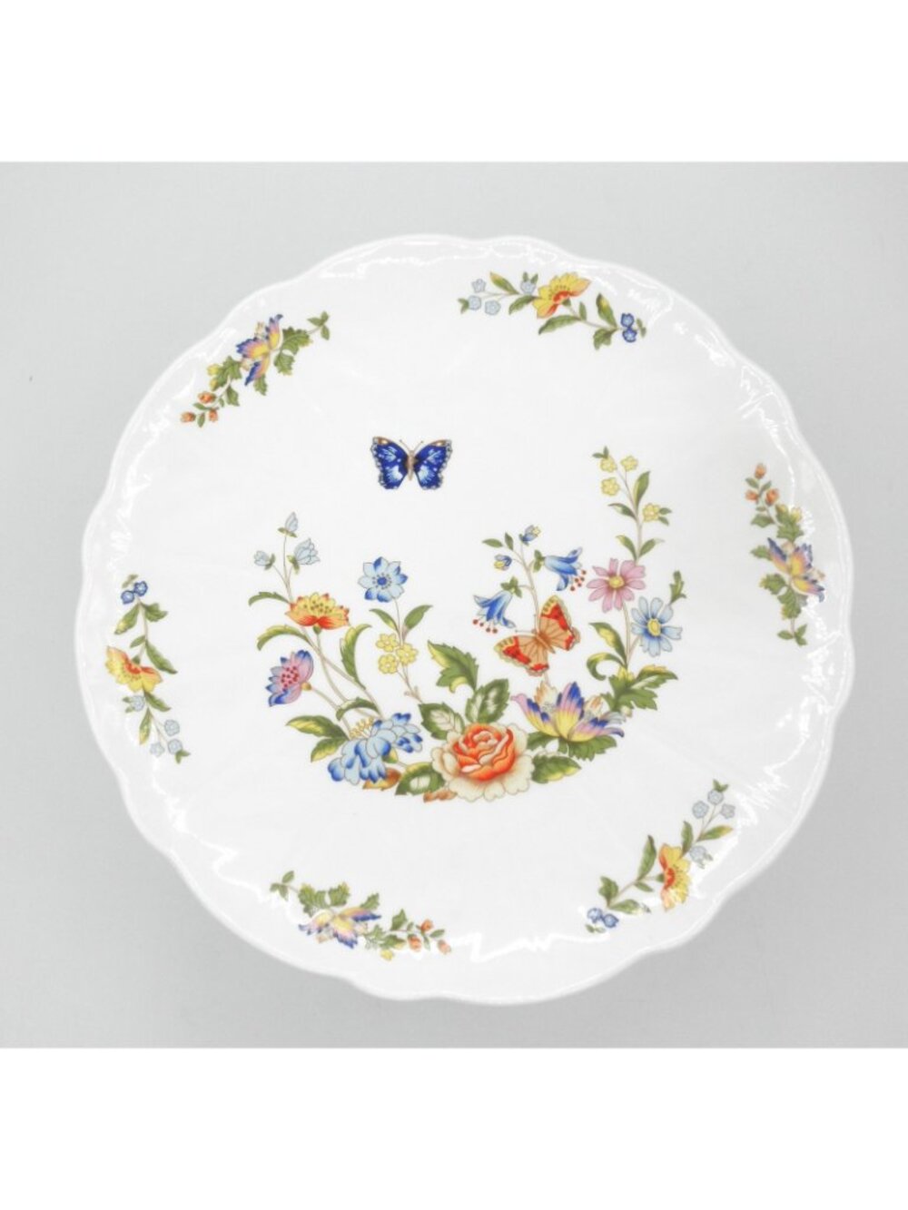 Cottage Garden by Aynsley 10 3/8 Inch Pedestal Cake Plate Pattern Code AYNCOGA - Picture 3 of 16